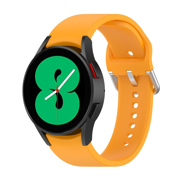Cinturino ufficiale in silicone argento con fibbia tonda, For Samsung Galaxy Watch 5 40mm, For Samsung Galaxy Watch 5 44mm, For Samsung Galaxy Watch 5 Pro 45mm