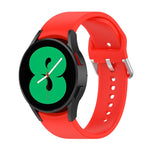 Cinturino ufficiale in silicone argento con fibbia tonda, For Samsung Galaxy Watch 5 40mm, For Samsung Galaxy Watch 5 44mm, For Samsung Galaxy Watch 5 Pro 45mm