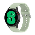 Cinturino ufficiale in silicone argento con fibbia tonda, For Samsung Galaxy Watch 5 40mm, For Samsung Galaxy Watch 5 44mm, For Samsung Galaxy Watch 5 Pro 45mm
