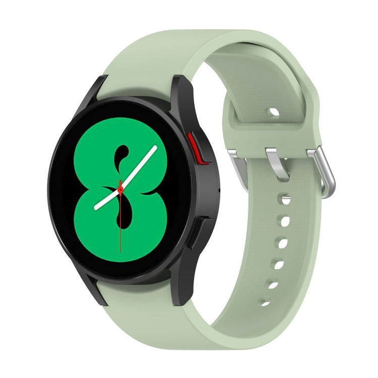 Cinturino ufficiale in silicone argento con fibbia tonda, For Samsung Galaxy Watch 5 40mm, For Samsung Galaxy Watch 5 44mm, For Samsung Galaxy Watch 5 Pro 45mm