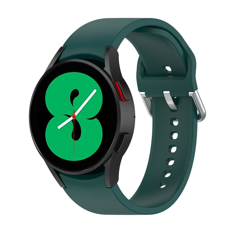 Cinturino ufficiale in silicone argento con fibbia tonda, For Samsung Galaxy Watch 5 40mm, For Samsung Galaxy Watch 5 44mm, For Samsung Galaxy Watch 5 Pro 45mm