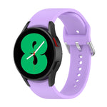 Cinturino ufficiale in silicone argento con fibbia tonda, For Samsung Galaxy Watch 5 40mm, For Samsung Galaxy Watch 5 44mm, For Samsung Galaxy Watch 5 Pro 45mm