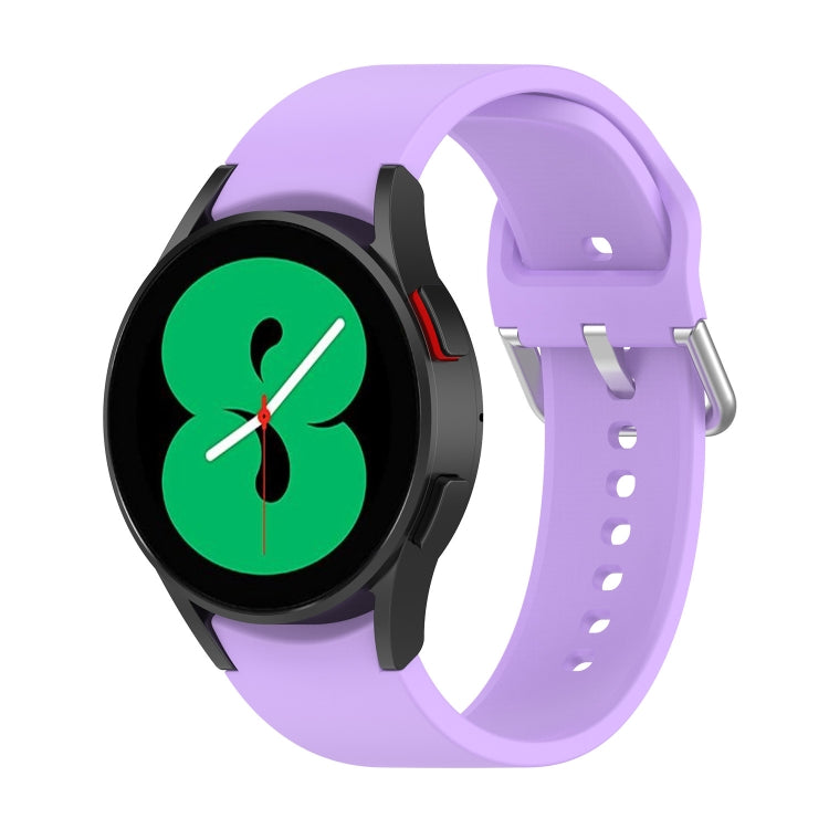 Cinturino ufficiale in silicone argento con fibbia tonda, For Samsung Galaxy Watch 5 40mm, For Samsung Galaxy Watch 5 44mm, For Samsung Galaxy Watch 5 Pro 45mm