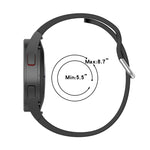 Cinturino ufficiale in silicone argento con fibbia tonda, For Samsung Galaxy Watch 5 40mm, For Samsung Galaxy Watch 5 44mm, For Samsung Galaxy Watch 5 Pro 45mm