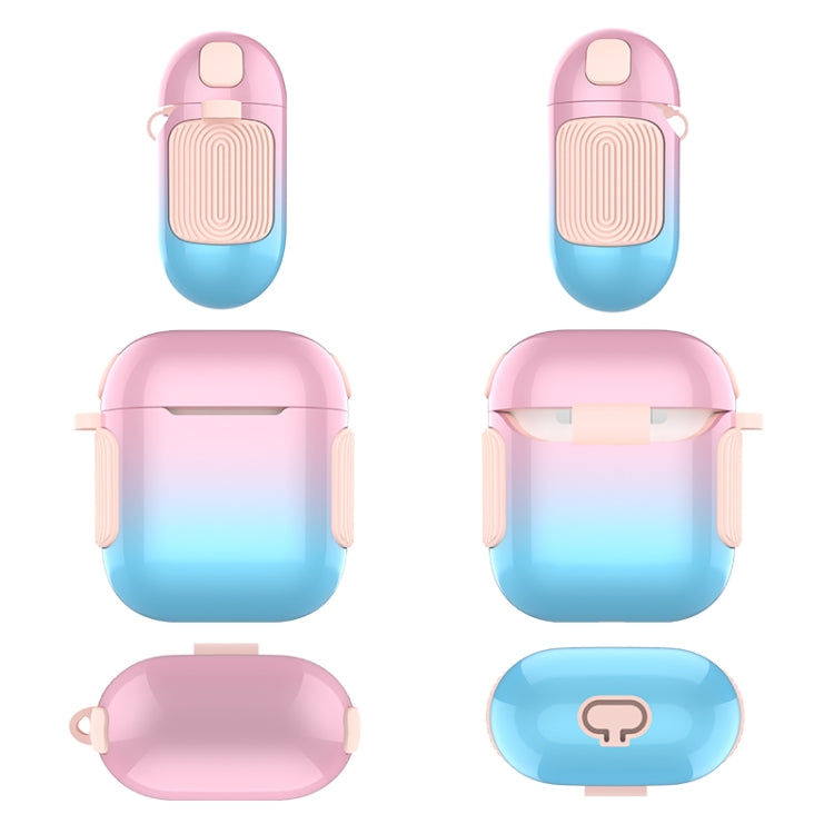 2 in 1 vernice colorata PC + custodia per auricolari in TPU, For AirPods 2 / 1, For AirPods 3, For AirPods Pro