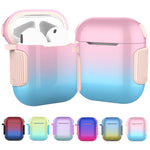 2 in 1 vernice colorata PC + custodia per auricolari in TPU, For AirPods 2 / 1, For AirPods 3, For AirPods Pro