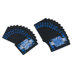 2 carte da poker in PVC impermeabile in plastica, Blue+White, Red+White, Blue+Gold, Red+Blue