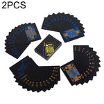2 carte da poker in PVC impermeabile in plastica, Blue+White, Red+White, Blue+Gold, Red+Blue