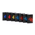 2 carte da poker in PVC impermeabile in plastica, Blue+White, Red+White, Blue+Gold, Red+Blue
