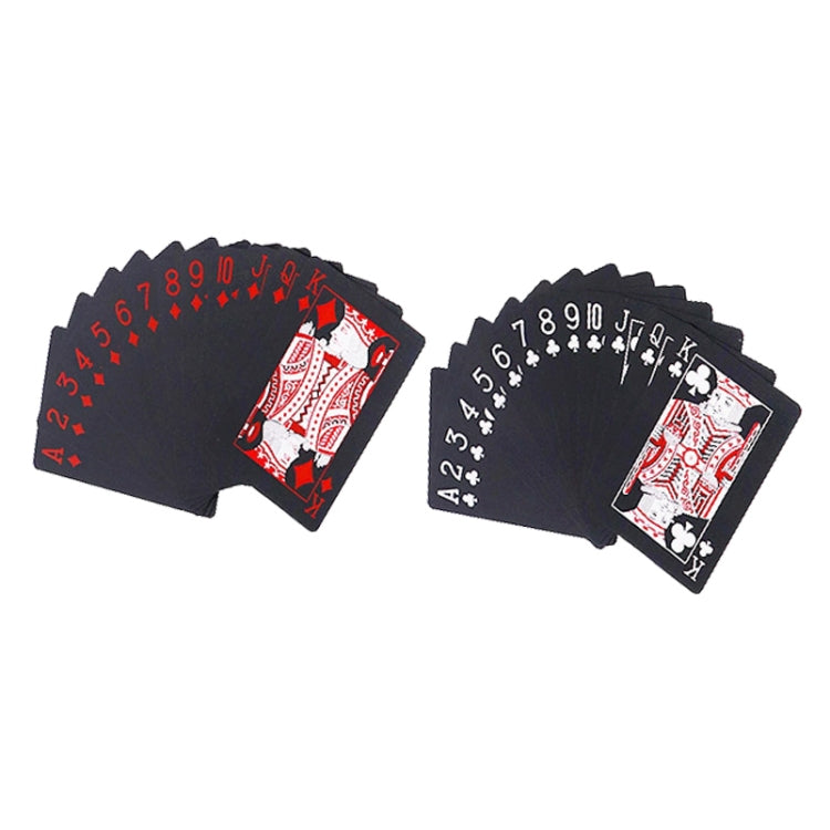 2 carte da poker in PVC impermeabile in plastica, 5.7 x 8.7cm