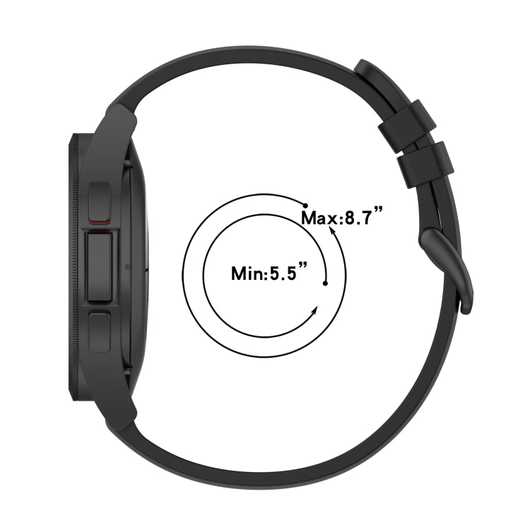 Cinturino in silicone a coda tonda da 20 mm, For Samsung Galaxy Watch 5 40mm, For Samsung Galaxy Watch 5 44mm