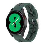 Cinturino in silicone con foro colorato da 20 mm, For Samsung Galaxy Watch 5 40mm, For Samsung Galaxy Watch 5 44mm