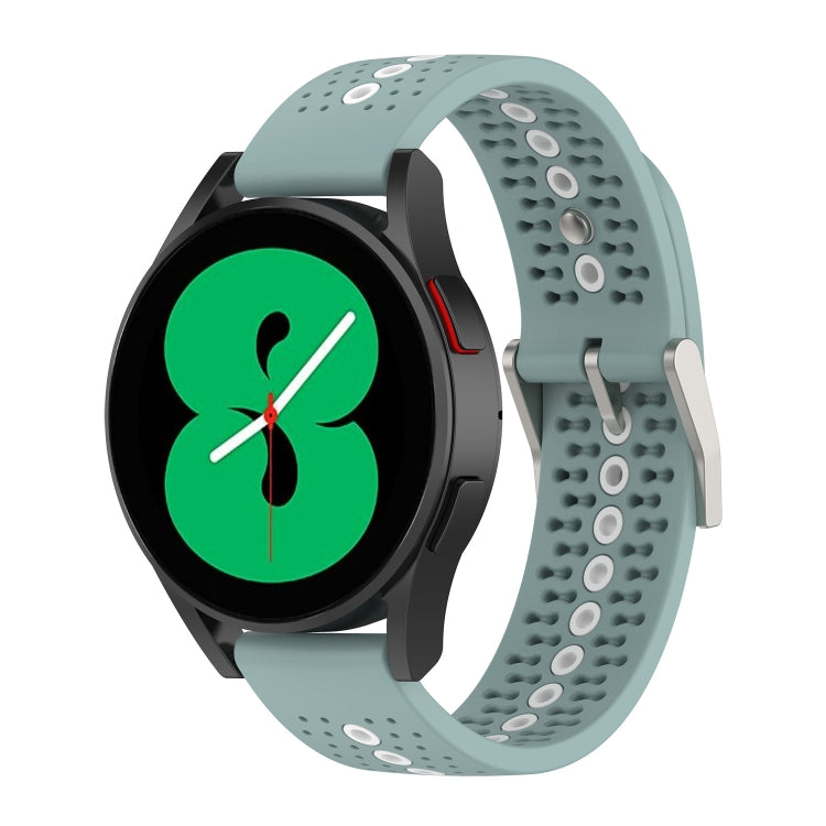 Cinturino in silicone con foro colorato da 20 mm, For Samsung Galaxy Watch 5 40mm, For Samsung Galaxy Watch 5 44mm