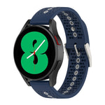 Cinturino in silicone con foro colorato da 20 mm, For Samsung Galaxy Watch 5 40mm, For Samsung Galaxy Watch 5 44mm