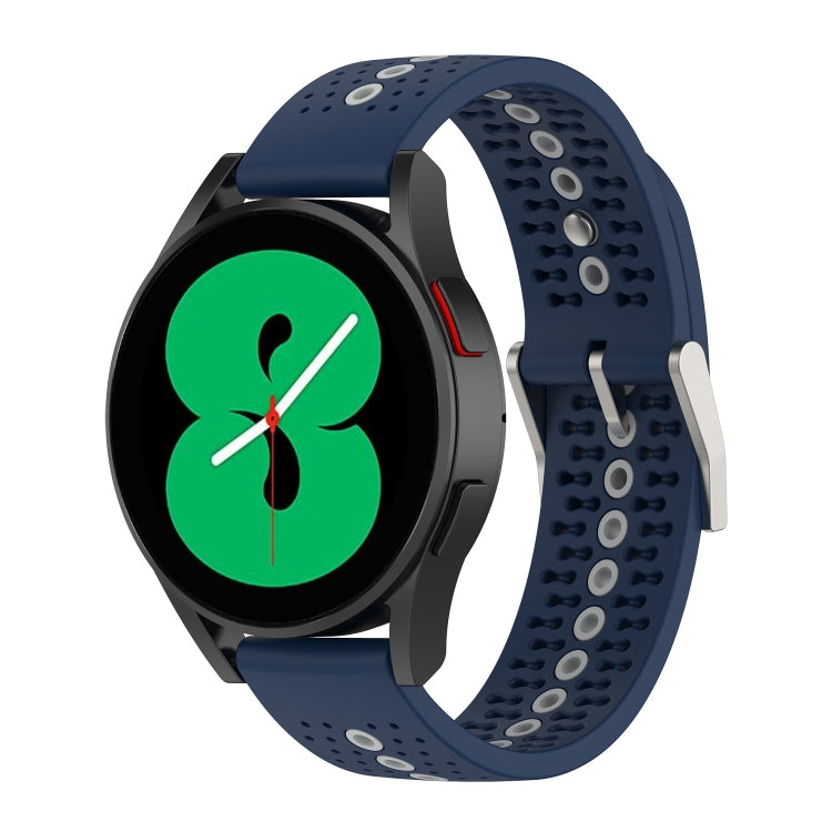 Cinturino in silicone con foro colorato da 20 mm, For Samsung Galaxy Watch 5 40mm, For Samsung Galaxy Watch 5 44mm