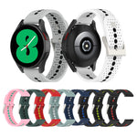 Cinturino in silicone con foro colorato da 20 mm, For Samsung Galaxy Watch 5 40mm, For Samsung Galaxy Watch 5 44mm