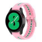 Cinturino in silicone con foro colorato da 20 mm, For Samsung Galaxy Watch 5 40mm, For Samsung Galaxy Watch 5 44mm