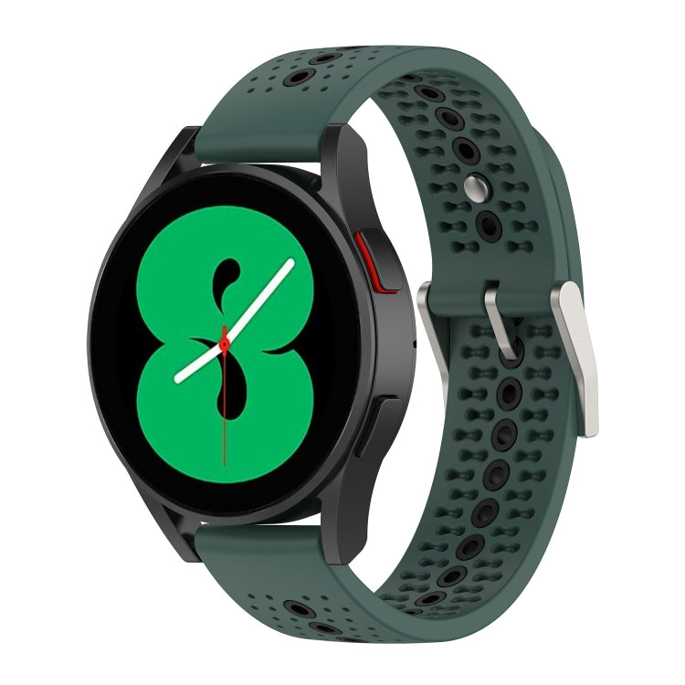 Cinturino in silicone con foro colorato da 20 mm, For Samsung Galaxy Watch 5 40mm, For Samsung Galaxy Watch 5 44mm