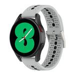 Cinturino in silicone con foro colorato da 20 mm, For Samsung Galaxy Watch 5 40mm, For Samsung Galaxy Watch 5 44mm