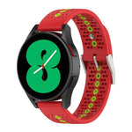 Cinturino in silicone con foro colorato da 20 mm, For Samsung Galaxy Watch 5 40mm, For Samsung Galaxy Watch 5 44mm