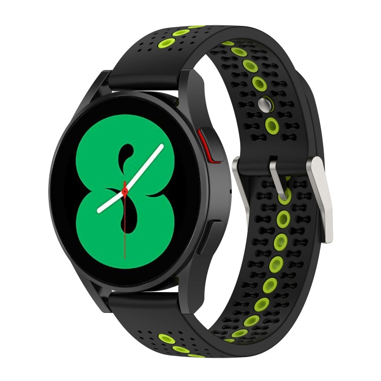 Cinturino in silicone con foro colorato da 20 mm, For Samsung Galaxy Watch 5 40mm, For Samsung Galaxy Watch 5 44mm