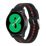 Cinturino in silicone con foro colorato da 20 mm, For Samsung Galaxy Watch 5 Pro 45mm