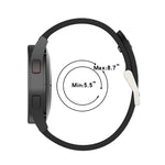 Cinturino in silicone con foro colorato da 20 mm, For Samsung Galaxy Watch 5 Pro 45mm