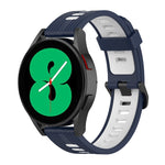 Cinturino in silicone a strisce bicolore da 20 mm, For Samsung Galaxy Watch 5 Pro 45mm