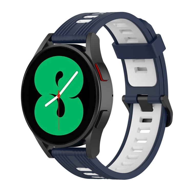 Cinturino in silicone a strisce bicolore da 20 mm, For Samsung Galaxy Watch 5 Pro 45mm