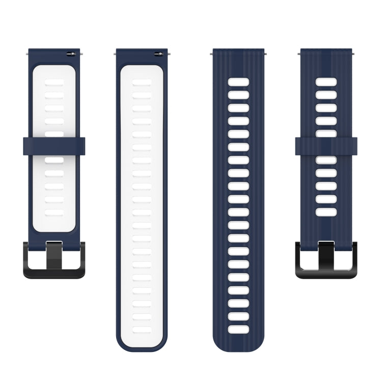 Cinturino in silicone a strisce bicolore da 20 mm, For Samsung Galaxy Watch 5 Pro 45mm