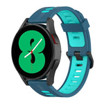 Cinturino in silicone a strisce bicolore da 20 mm, For Samsung Galaxy Watch 5 Pro 45mm