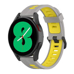Cinturino in silicone a strisce bicolore da 20 mm, For Samsung Galaxy Watch 5 Pro 45mm