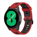 Cinturino in silicone a strisce bicolore da 20 mm, For Samsung Galaxy Watch 5 Pro 45mm