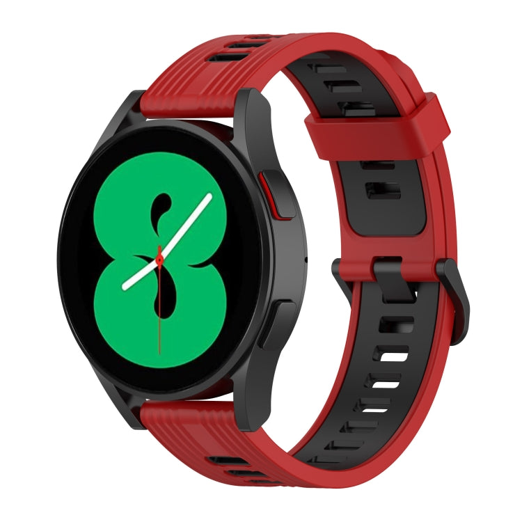 Cinturino in silicone a strisce bicolore da 20 mm, For Samsung Galaxy Watch 5 Pro 45mm