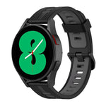 Cinturino in silicone a strisce bicolore da 20 mm, For Samsung Galaxy Watch 5 Pro 45mm