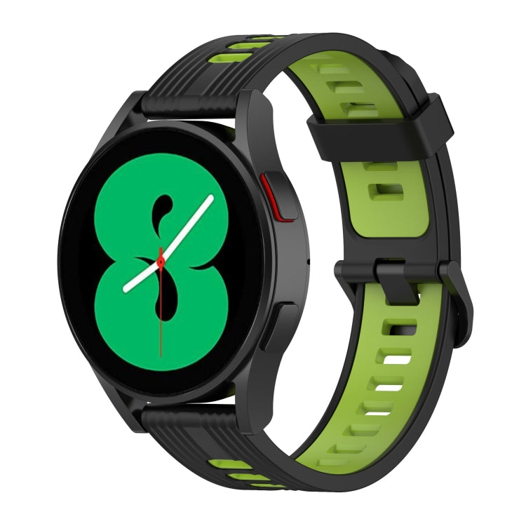 Cinturino in silicone a strisce bicolore da 20 mm, For Samsung Galaxy Watch 5 Pro 45mm