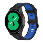 Cinturino in silicone a strisce bicolore da 20 mm, For Samsung Galaxy Watch 5 Pro 45mm