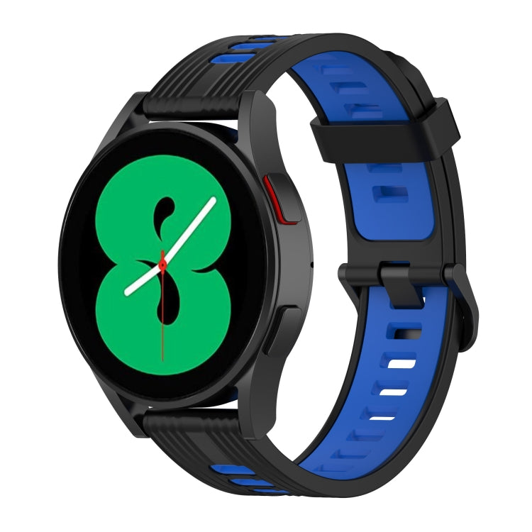 Cinturino in silicone a strisce bicolore da 20 mm, For Samsung Galaxy Watch 5 Pro 45mm