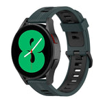 Cinturino in silicone a strisce bicolore da 20 mm, For Samsung Galaxy Watch 5 Pro 45mm