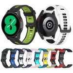 Cinturino in silicone a strisce bicolore da 20 mm, For Samsung Galaxy Watch 5 Pro 45mm