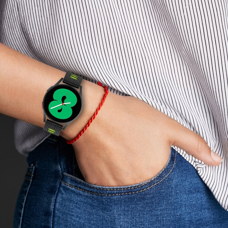 Cinturino in silicone a strisce bicolore da 20 mm, For Samsung Galaxy Watch 5 Pro 45mm