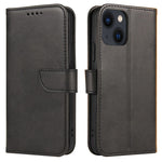 Custodia per telefono in pelle flip con fibbia in vitello, For iPhone 14, For iPhone 14 Plus, For iPhone 14 Pro, For iPhone 14 Pro Max