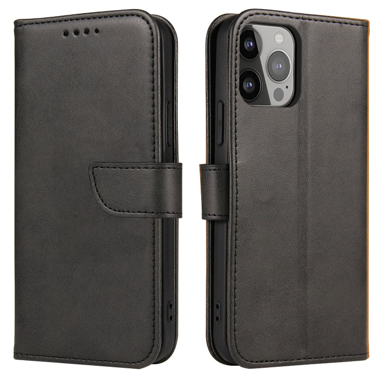 Custodia per telefono in pelle flip con fibbia in vitello, For iPhone 14, For iPhone 14 Plus, For iPhone 14 Pro, For iPhone 14 Pro Max