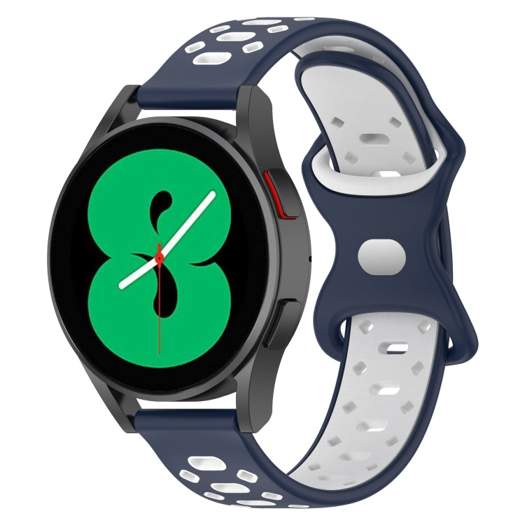 Cinturino in silicone con diamanti bicolore da 20 mm, For Samsung Galaxy Watch 5 Pro 45mm