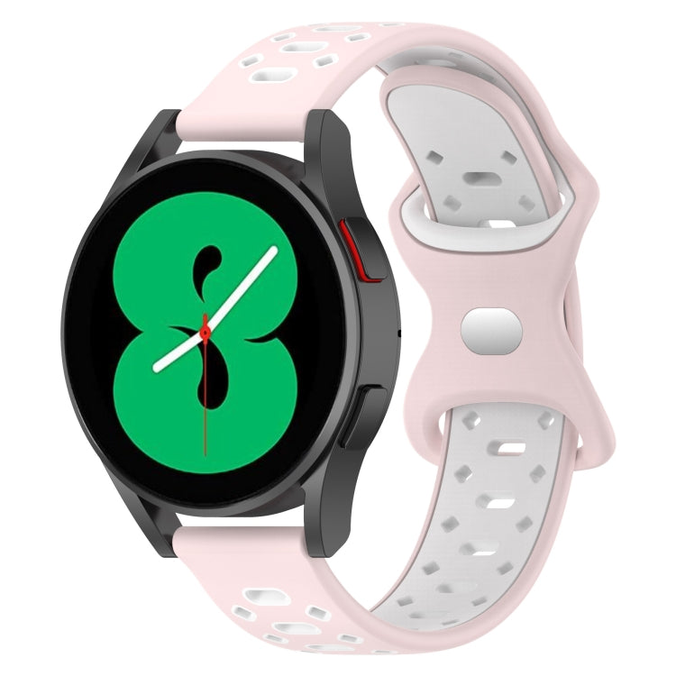Cinturino in silicone con diamanti bicolore da 20 mm, For Samsung Galaxy Watch 5 Pro 45mm