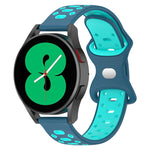 Cinturino in silicone con diamanti bicolore da 20 mm, For Samsung Galaxy Watch 5 Pro 45mm