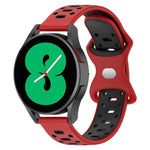 Cinturino in silicone con diamanti bicolore da 20 mm, For Samsung Galaxy Watch 5 Pro 45mm