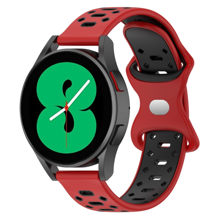 Cinturino in silicone con diamanti bicolore da 20 mm, For Samsung Galaxy Watch 5 Pro 45mm