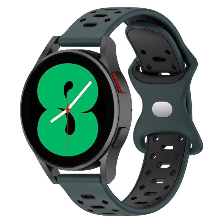 Cinturino in silicone con diamanti bicolore da 20 mm, For Samsung Galaxy Watch 5 Pro 45mm