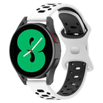 Cinturino in silicone con diamanti bicolore da 20 mm, For Samsung Galaxy Watch 5 Pro 45mm